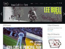 Tablet Screenshot of iowacraftbeertent.com